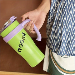 1100ml Large Capacity Vacuum Tumbler with Straw