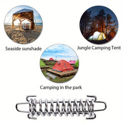 6pcs Tent Wind Rope Buckles Camping Sunshade Fixed Buckle
