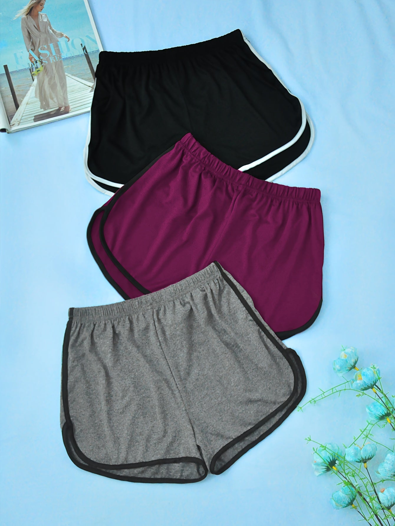 Soft & Comfy Elastic Waistband Shorts Women's Sleepwear