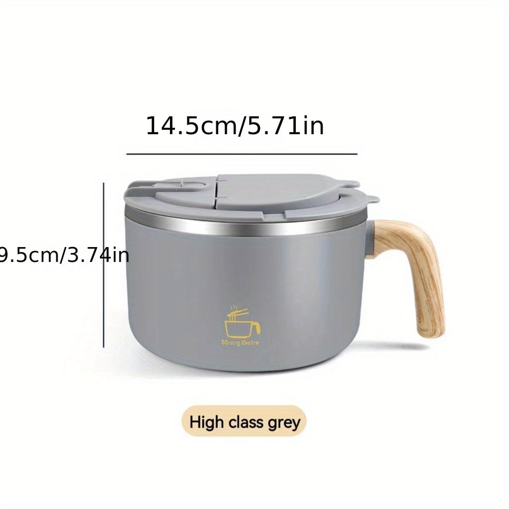 304 Stainless Steel Noodle Bowl Fast Food Cup Style Instant Noodle Bowl