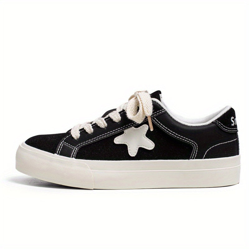 Men's Star Pattern Print Skate Shoes Non Slip Sneakers