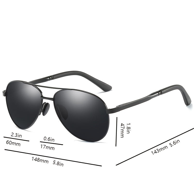 Men's Stainless Steel Polarized Sunglasses