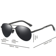 Men's Stainless Steel Polarized Sunglasses