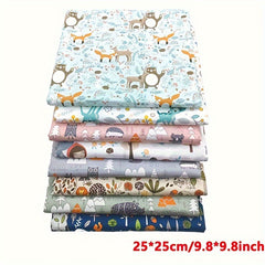 8pcs Multicolor Patchwork Cotton Fabric Set for DIY Handcraft Quilting