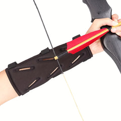 1pc Archery Arm Guard 3 Straps Full Protection Forearm Protector
