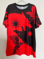 Men's 3D Totem Animal Print T shirt Casual Crew Neck Tee