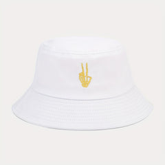 Skull Finger Embroidery Bucket Hat All-match Outdoor Sunshade Sunscreen Hat