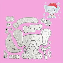 1pc Elephant Metal Cutting Dies for Paper Card Making