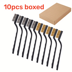 30pcs SS Brass Wire Brush Set Cleaning Welding Slag Rust Curved