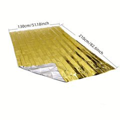 5PCS Emergency Mylar Thermal Waterproof Blankets - 83 Inches