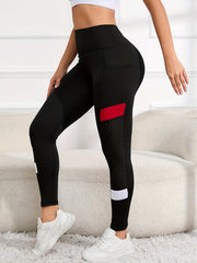 High Waist Yoga Pants Slim Fit High Stretch With Pockets