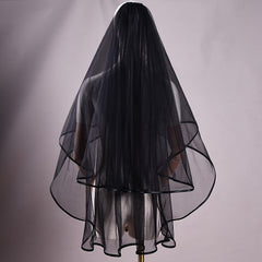 Floral Hairpin Lace Bridesmaid Veil for Weddings
