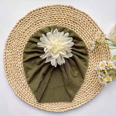 Soft Elastic Baby Girls Flower Turban Headband