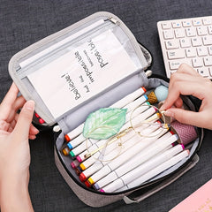 Large Capacity Pencil Case Handheld Stationery Case