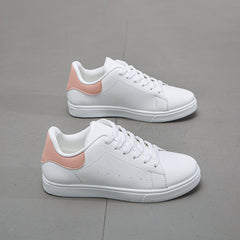 Women's Lace-Up Flat Skate Shoes Low Top Sneakers