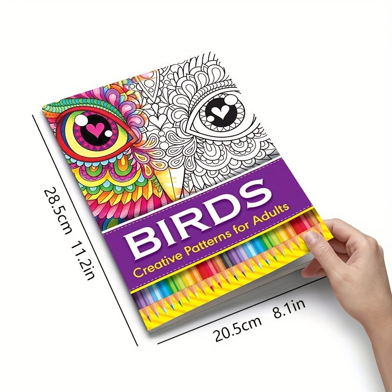 Animal Designs Coloring Book 32 Sheets - Relaxing Art Supplies for Stress Relief