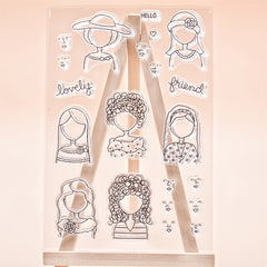 DIY Girls Silicone Stamp For Card Making Scrapbooking Arts