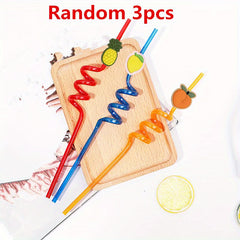 Eco Kids' Straws Fun Cartoon Designs Parties & Everyday Use