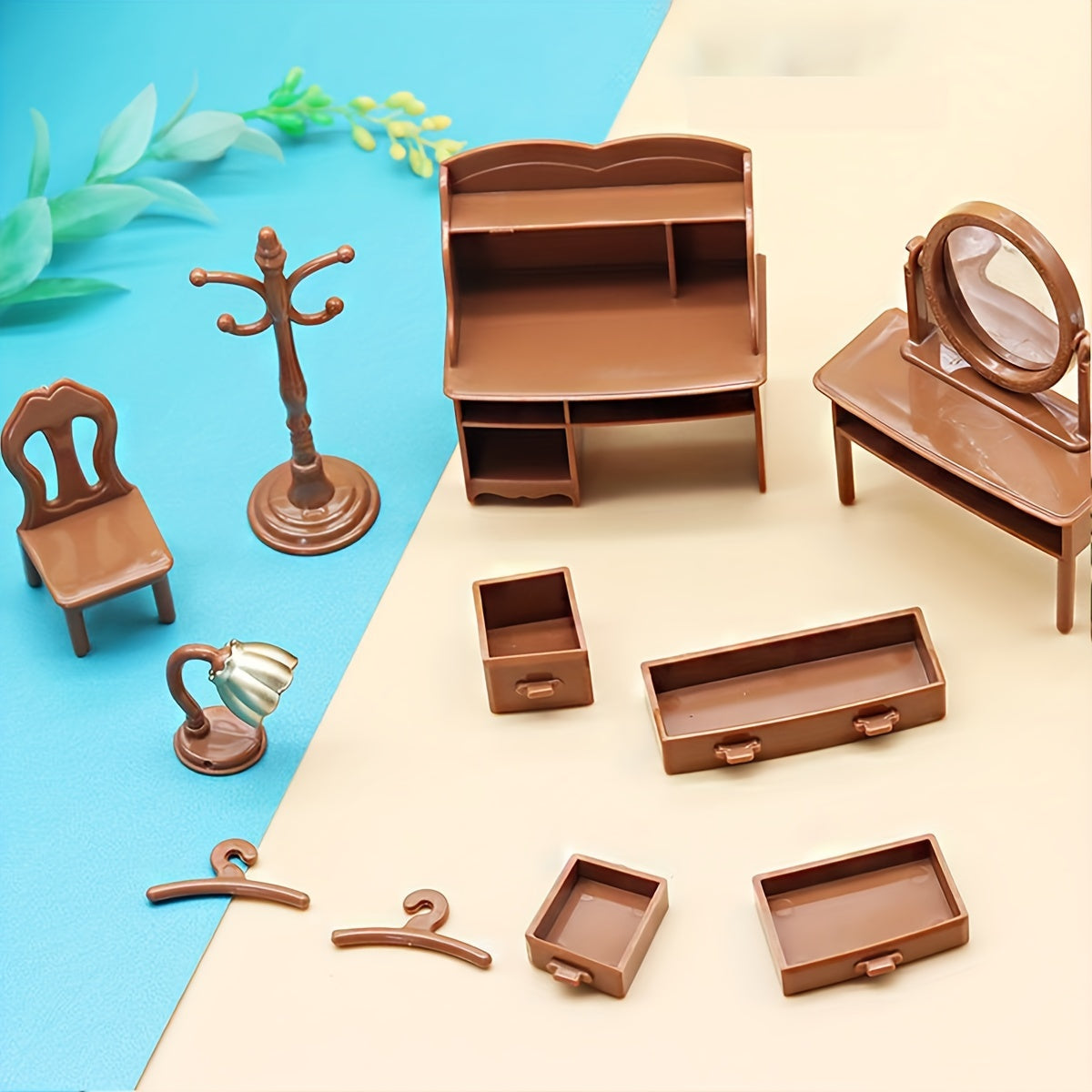 Forest Animal Family Doll Home Furniture 1 12 Mini Toy For Girl Doll Accessories