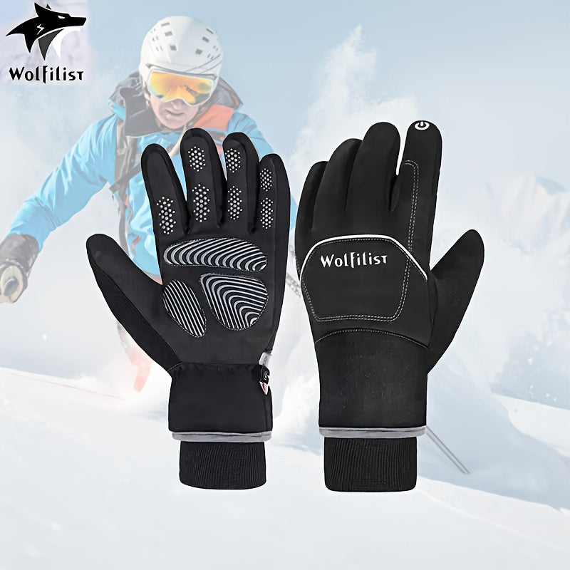 Waterproof Windproof Full Fingers Touchscreen Cycling Gloves Non Slip