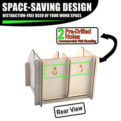 Sticker Roll Holder 2 Roll Label Organizer Dispenser Rack Adjustable Divider