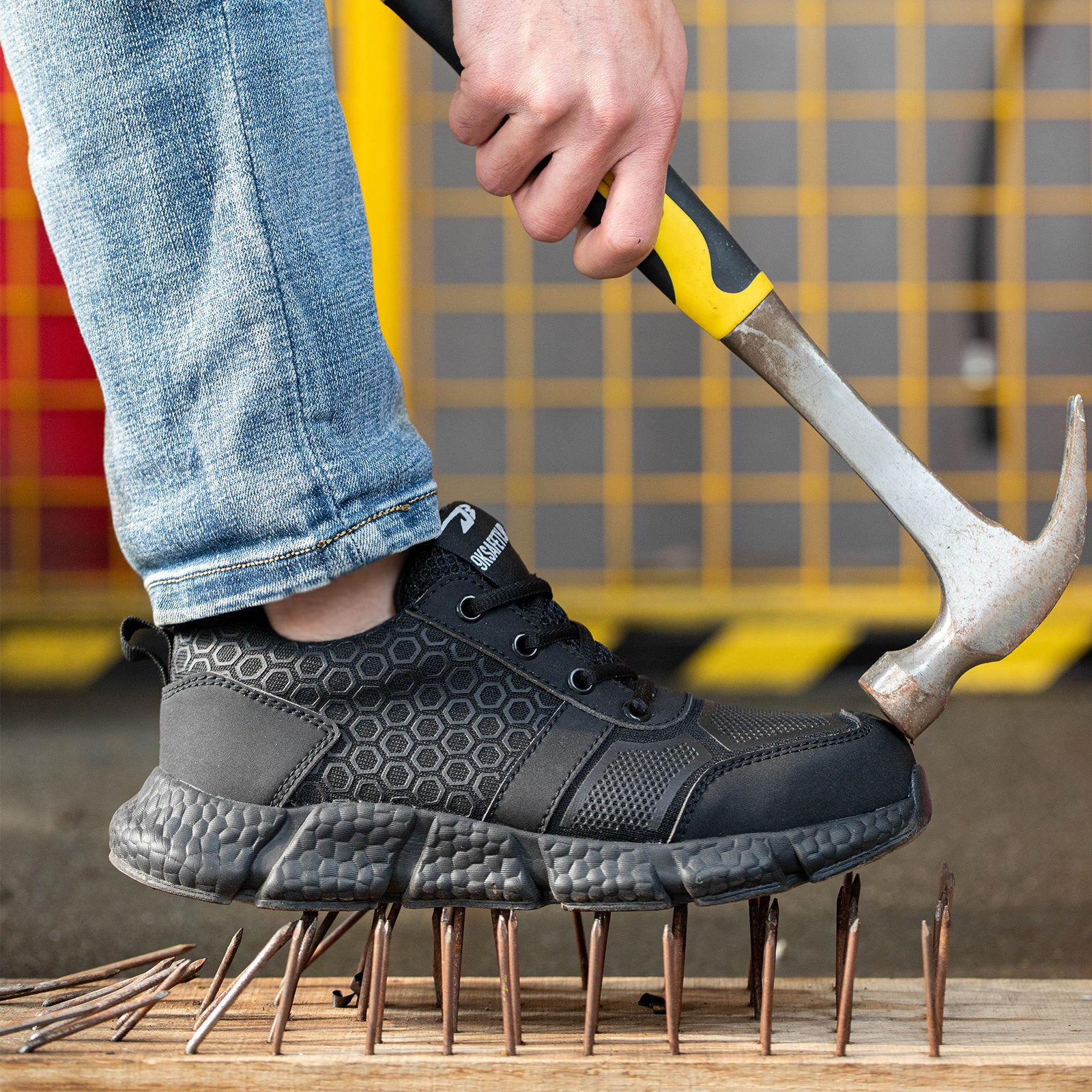 Steel Toe Anti stab Work Safety Shoes For Men Women