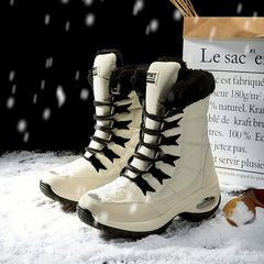 Women's Thermal Winter Boots Lace Up Soft Sole Non slip Snow Warm Shoes