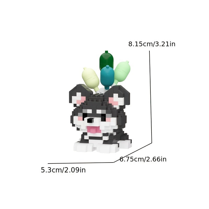 Dog Series Cartoon Animal Figurine Building Set Creative Gift
