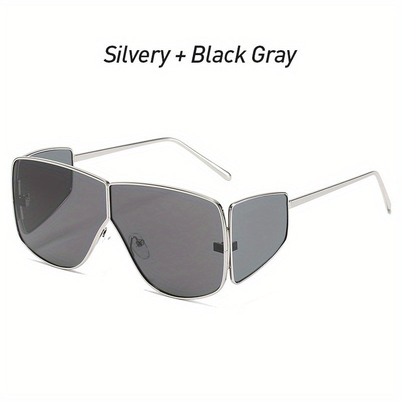 Steampunk Big Frame Four Lenses Sunglasses For Men