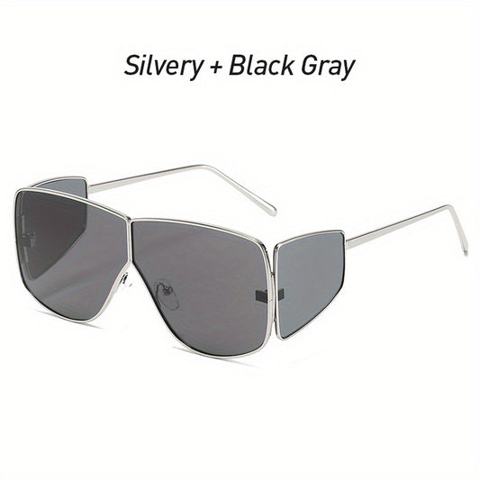 Steampunk Big Frame Four Lenses Sunglasses For Men