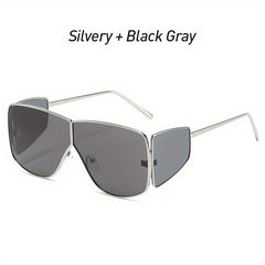 Steampunk Big Frame Four Lenses Sunglasses For Men
