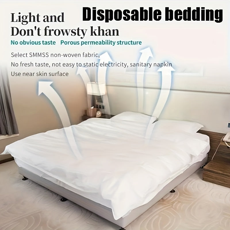 Disposable Non-woven Sheet Quilt Cover Pillowcase Set