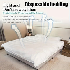 Disposable Non-woven Sheet Quilt Cover Pillowcase Set