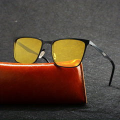 Men's Classic Polarized Sunglasses UV400 Full Frame Metal Sunglasses