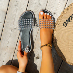 Flat Rivet Sandals Casual Slippers Women's Footwear