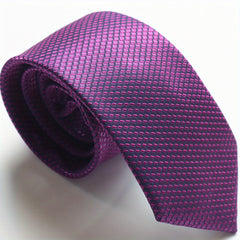 Solid Strip Classic Neck Tie for Men 15-Inch