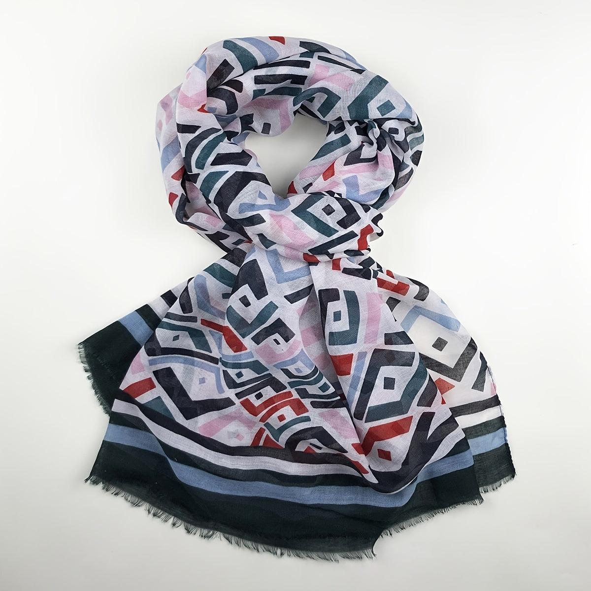 Classic Print Scarf Anti Cold Warm Romantic Vintage Comfortable