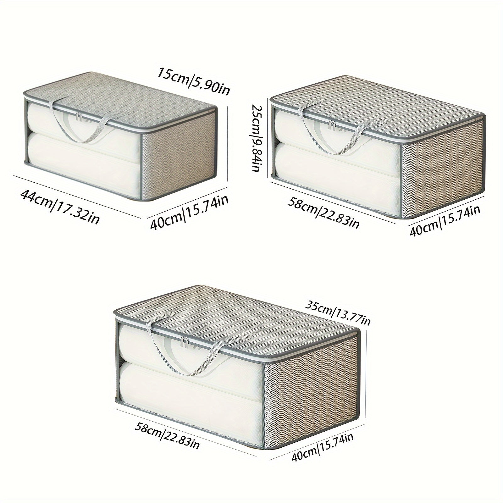 Clothes Storage Bag With Handles Non Woven Fabric Clothes Bag With Window
