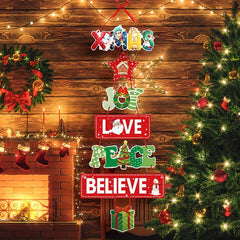 Christmas Tree Door Decoration for Party