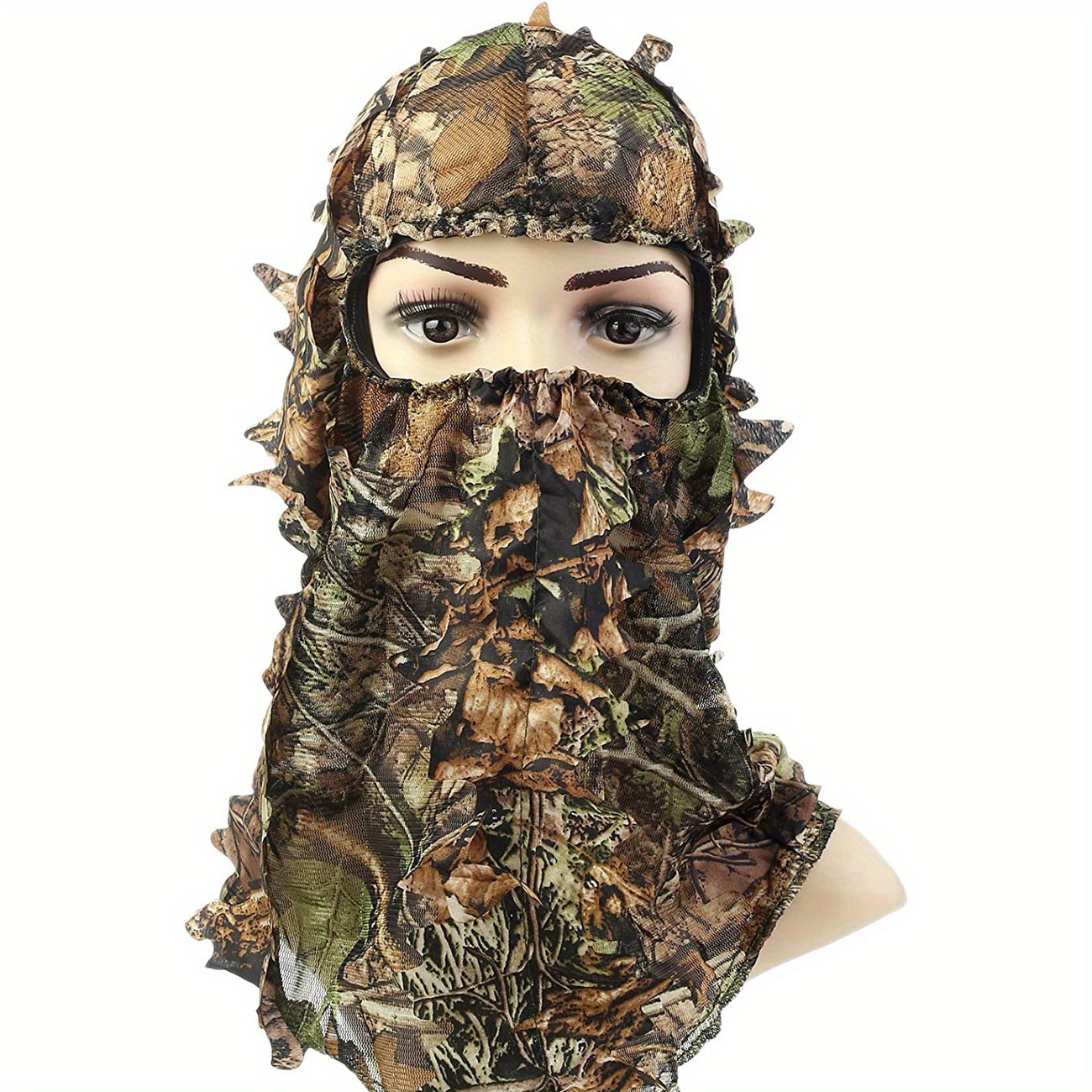 Leafy Camo Ghillie Face Cover 3D Hat Halloween Costume