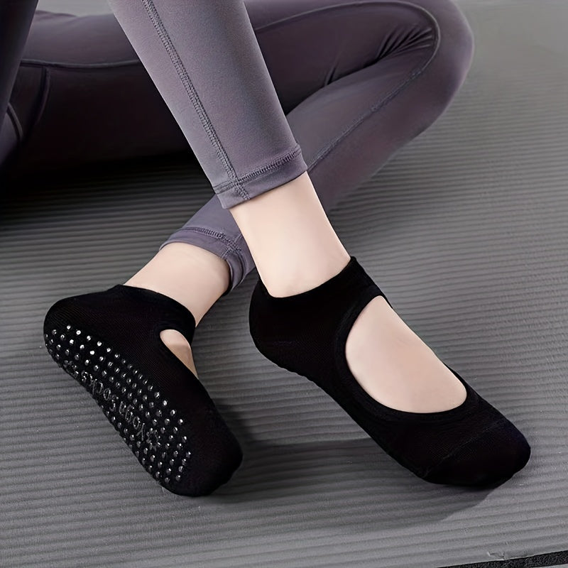 Professional Non-slip Yoga Socks for Women - Breathable Cotton Socks