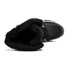 Women's Winter Lace Up Snow Boots Faux Fur Lined
