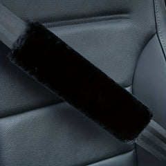 2pcs Fluffy Seat Belt Cover for Car