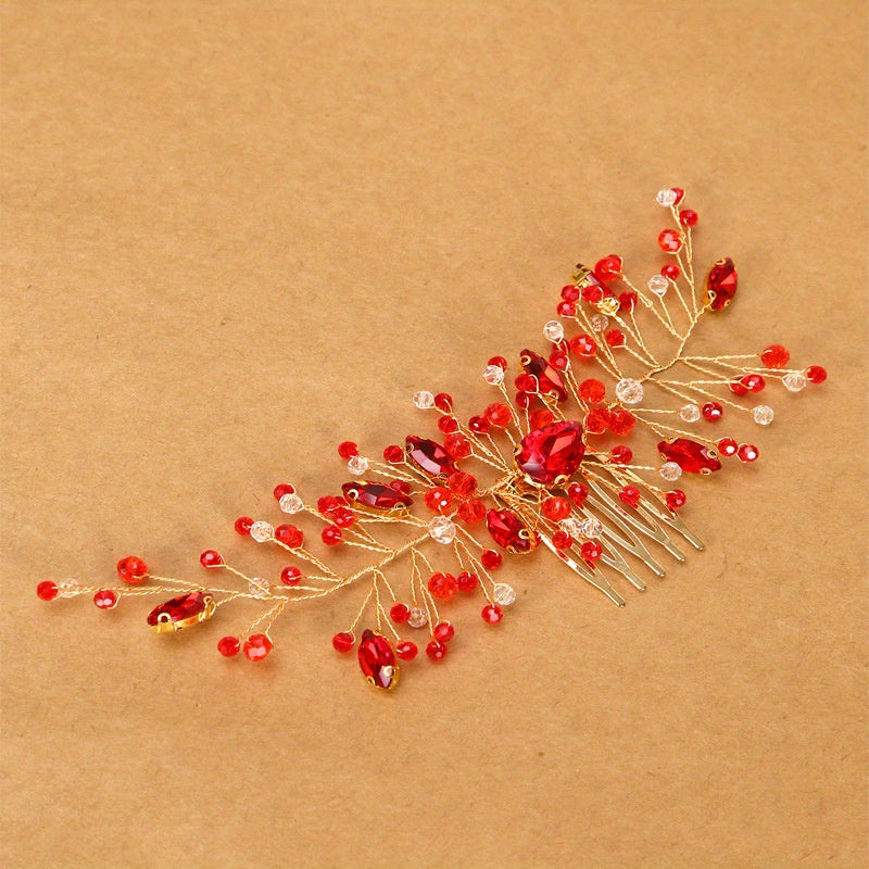 Rhinestone Crystal Hair Comb Bridal Wedding Hair Accessories