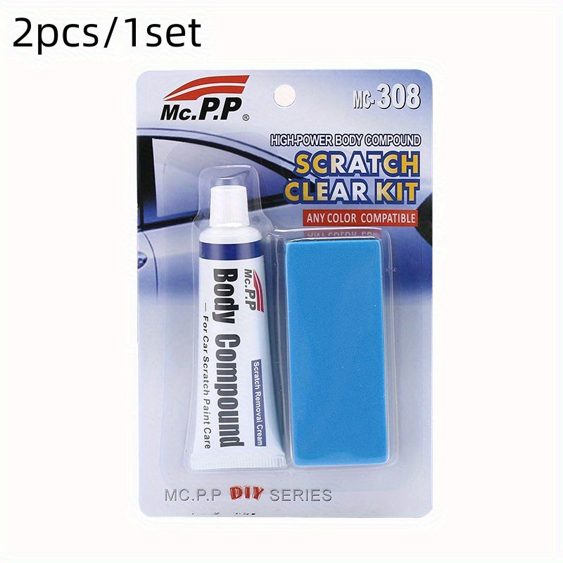 Car Body Compound Paste Set Scratch De mark Abrasive Paint Care Auto