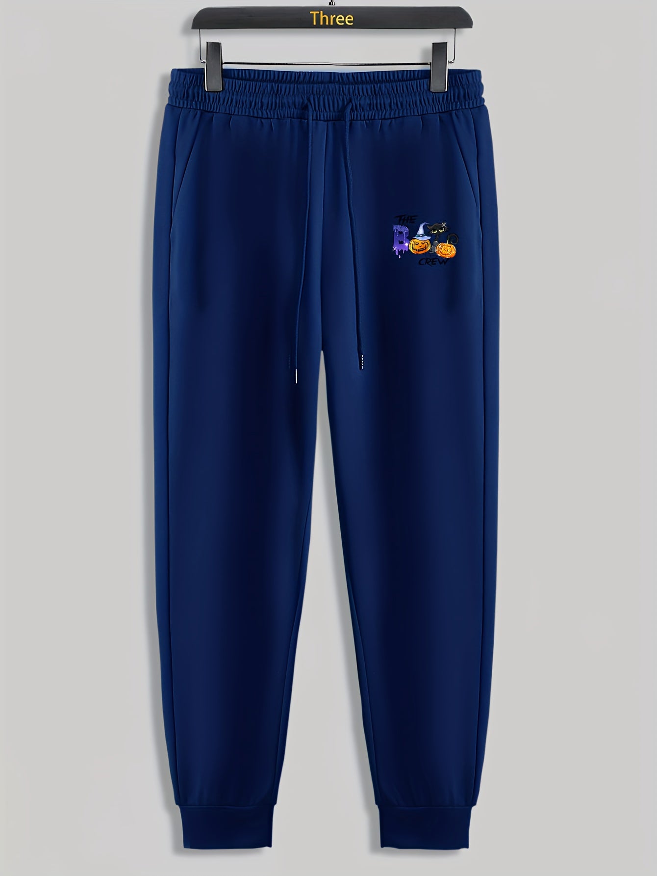 Halloween Pumpkin Print Men's Drawstring Sweatpants
