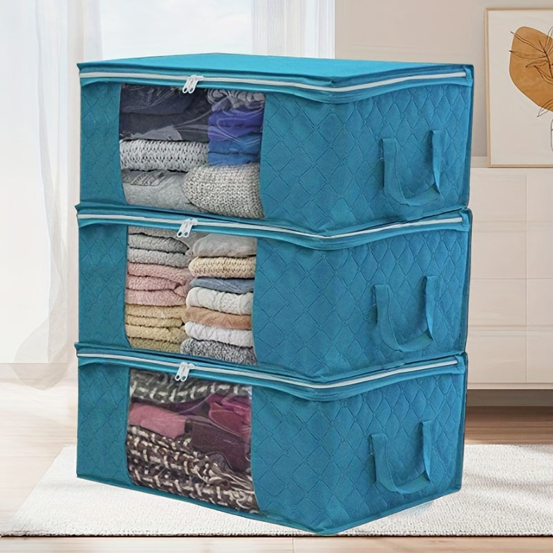 Foldable Clothes Storage Bag Organizer with Clear Window