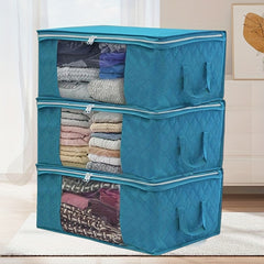 Foldable Clothes Storage Bag Organizer with Clear Window