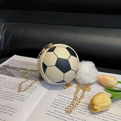Kids Mini Football Crossbody Bag Plush Bag Charm Coin Bag Wallet