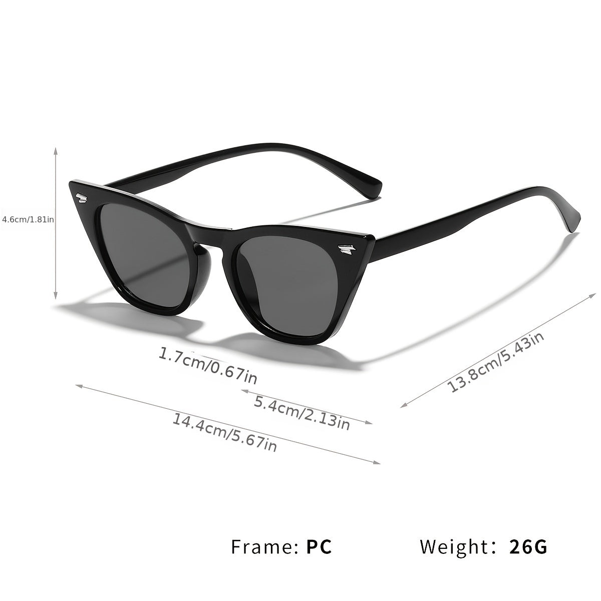 Bohemian Retro Cat Eye PC Sunglasses